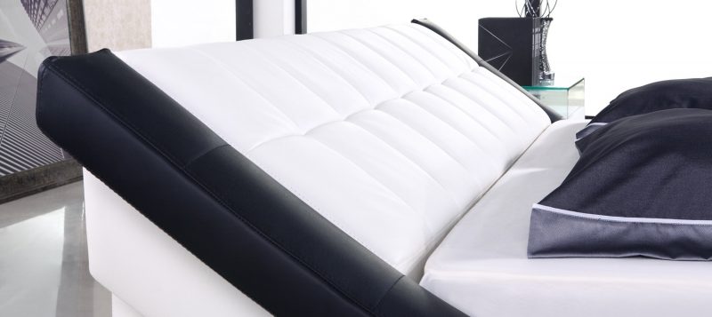 Fancy Homes Leia Leather Bed Frame, Leather Beds High-density Foam Bed Head