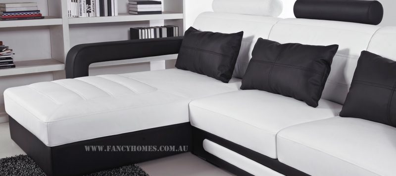 The comfortable chaise of Fancy Homes Java-B chaise leather sofa