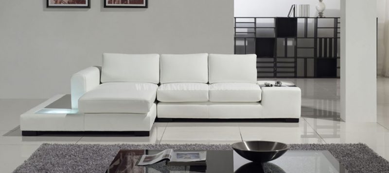 Fancy Homes Sonia-B chaise leather sofa