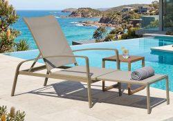 Higet outdoor sun lounge Champagne