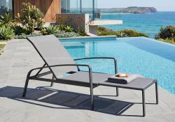 Higet outdoor sun lounge grey