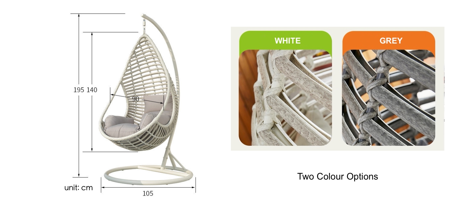 NIDO OUTDOOR HANGING CHAIR DIMENSION