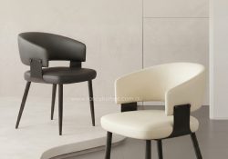 konna dining chair black white