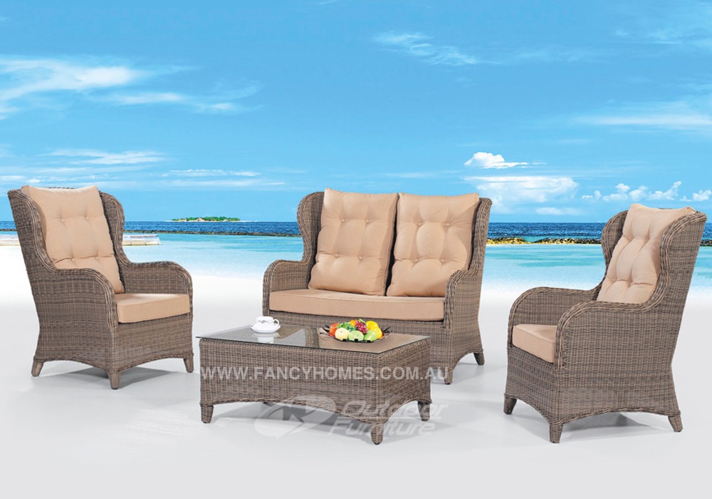 Balsa Fancy Homes Balsa Outdoor Wicker Lounge Suite 2 1 Seater Table