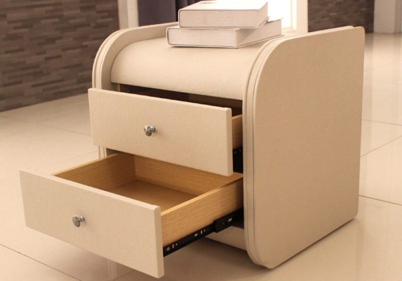 Fancy Homes SY-01 Bedside Table with Two Drawer Units