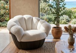 Bloom accent Occasional chair white black