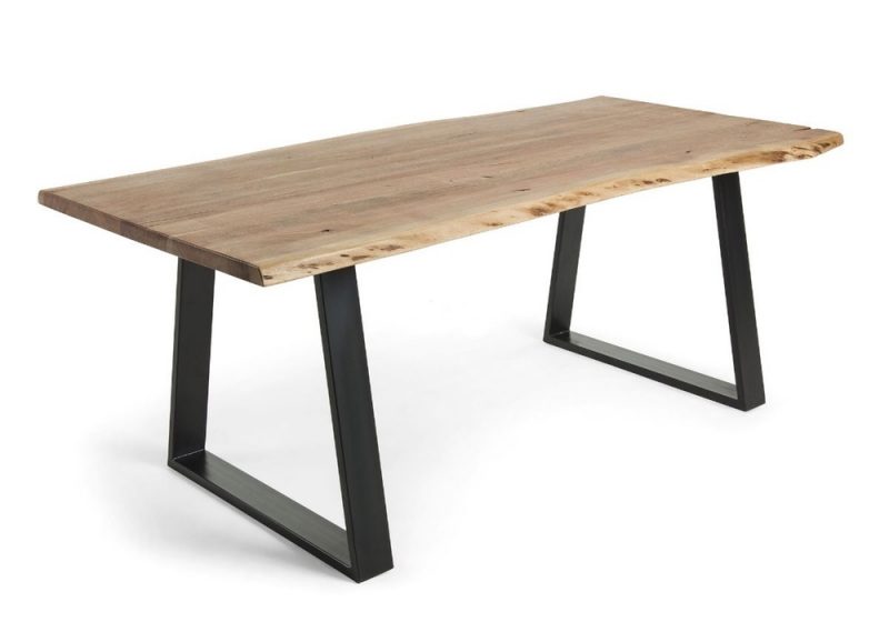 SOLID TIMBER TOP DINING TABLE