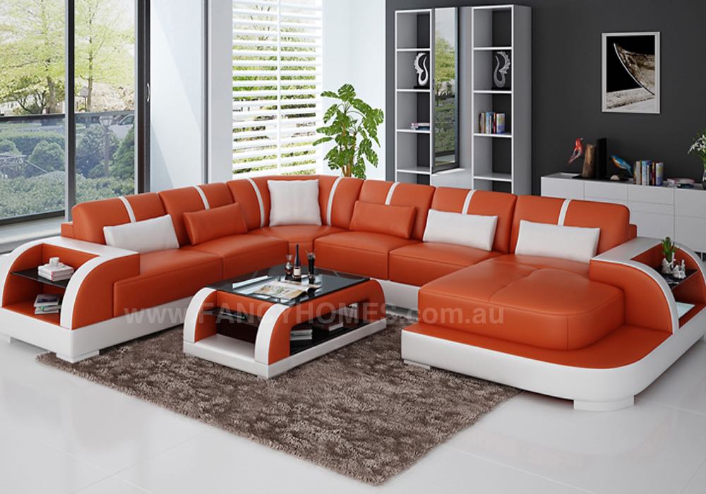 Tobia Contemporary Modular Leather, White Leather Couches South Africa