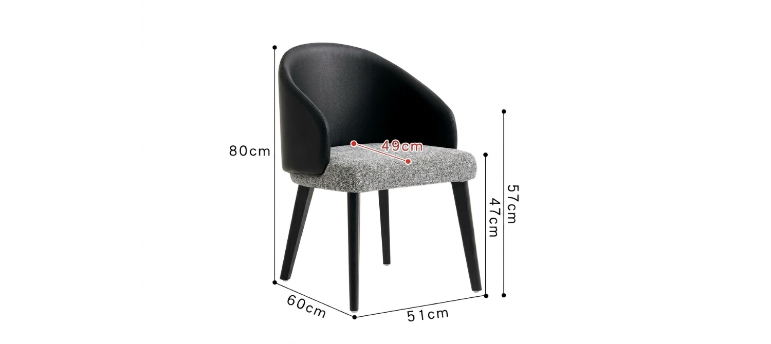 Adah Dining Chair Dimensions Guide