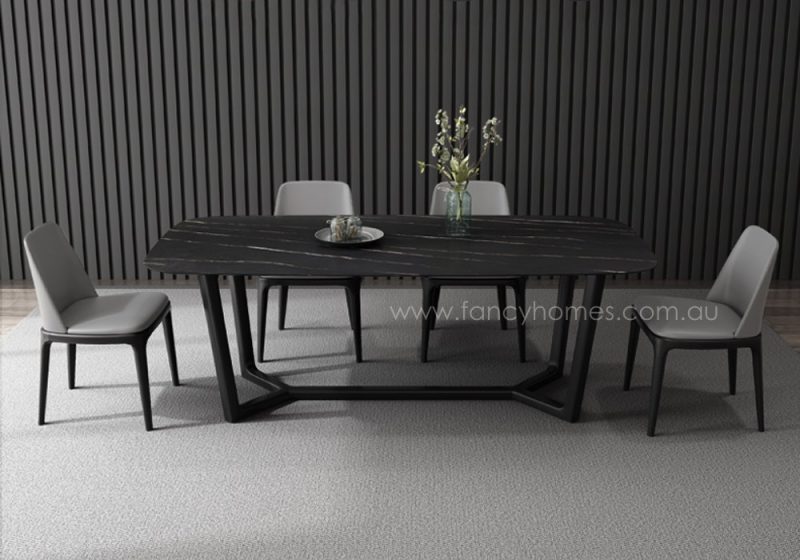 Fancy Homes Jacob sintered stone table, tables with Ash frame and legs