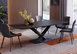 Fancy Homes Rocco sintered stone dining table, tables with carbon steel frame