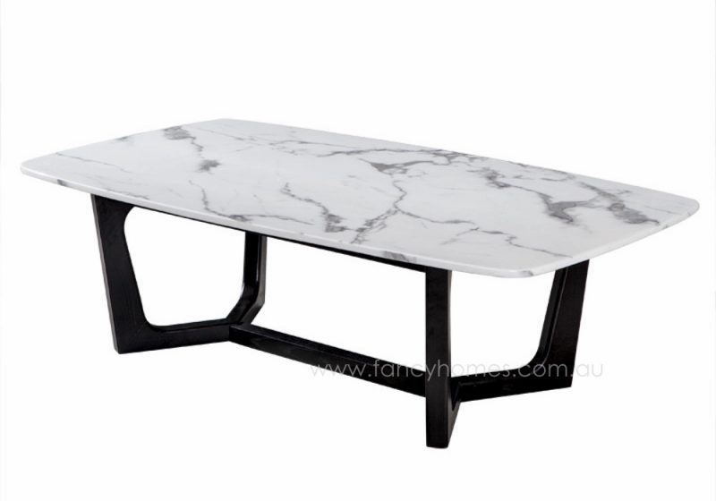 Fancy Homes Jacob marble top coffee table
