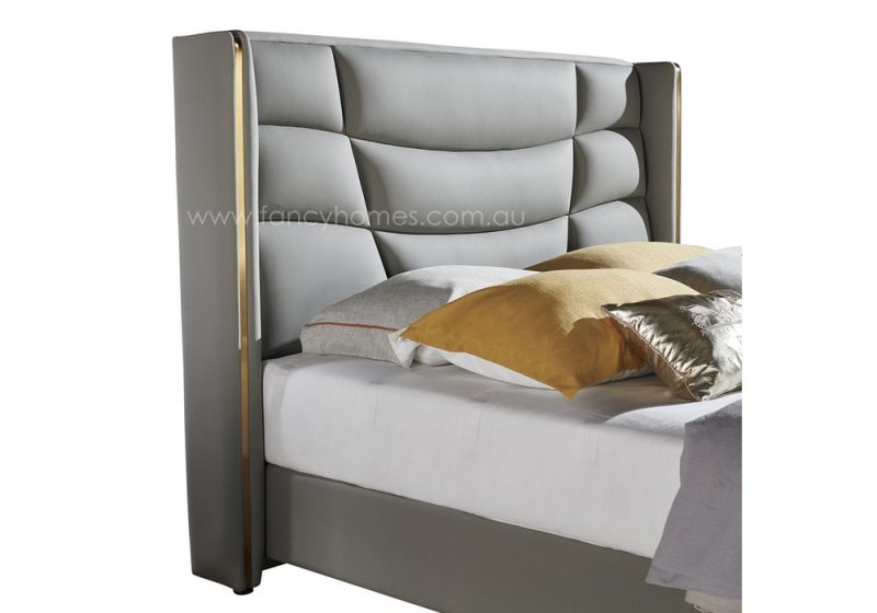 Etan Italian leather bed frame leather beds bed head