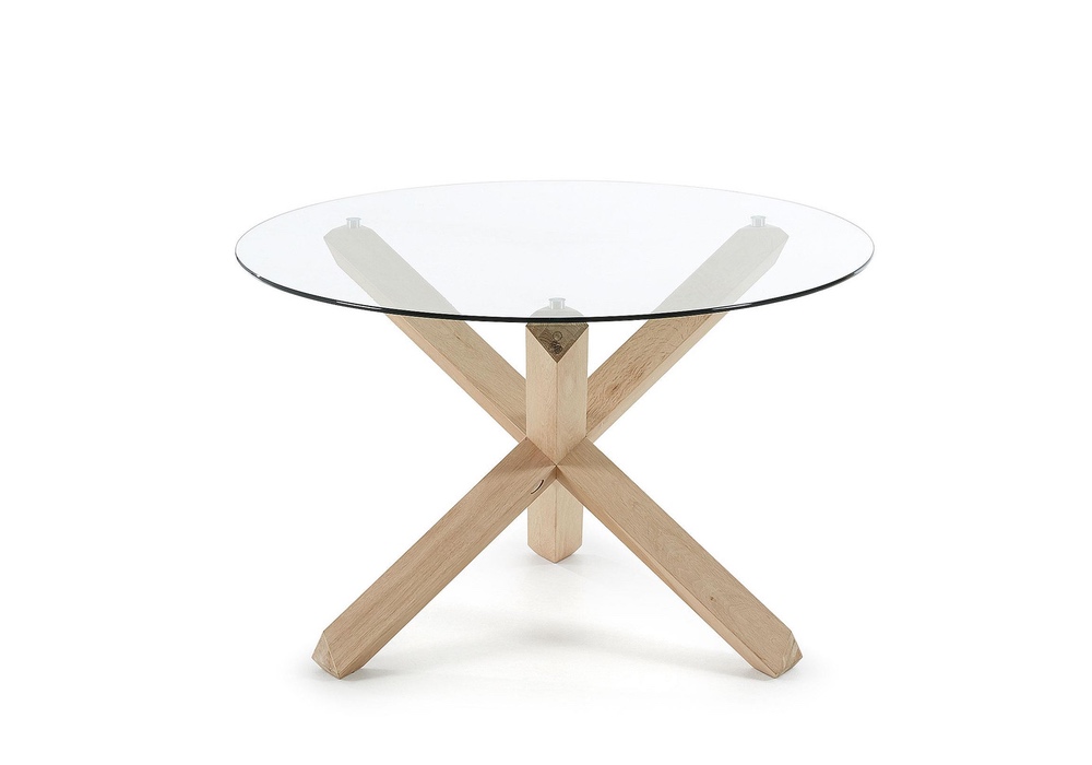 Nori Round Dining Table Glass Fancy, Round Table Glass