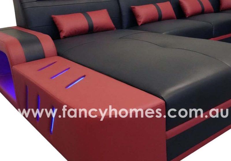 Fancy Homes Evoque Modular Leather Sofa Chaise