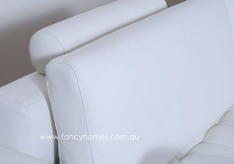 Fancy Homes Madison Modular Leather Sofa with Removable Backrests and Adjustable Headrests