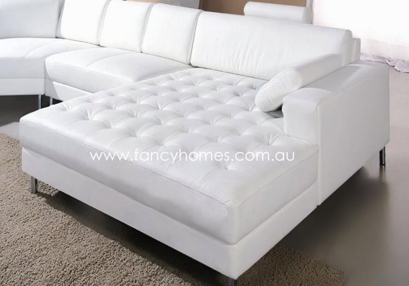 Fancy Homes Madison Modular Leather Sofa Spacious Chaise