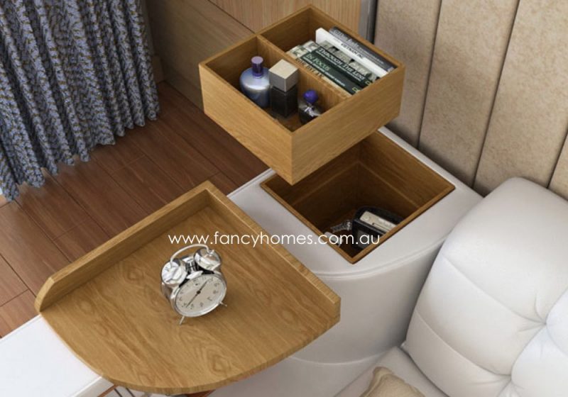 Fancy Homes Celina Multifunctional Leather Bed Frame Hidden Storages