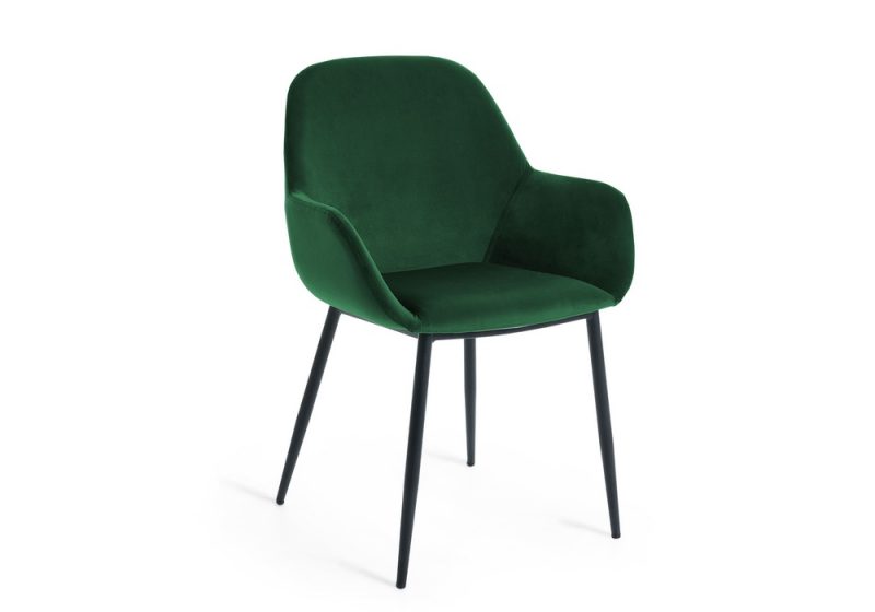 Konna dining chair green velvet