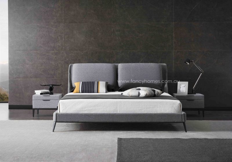 Fancy Homes Osborn Fabric Bed Frame Grey