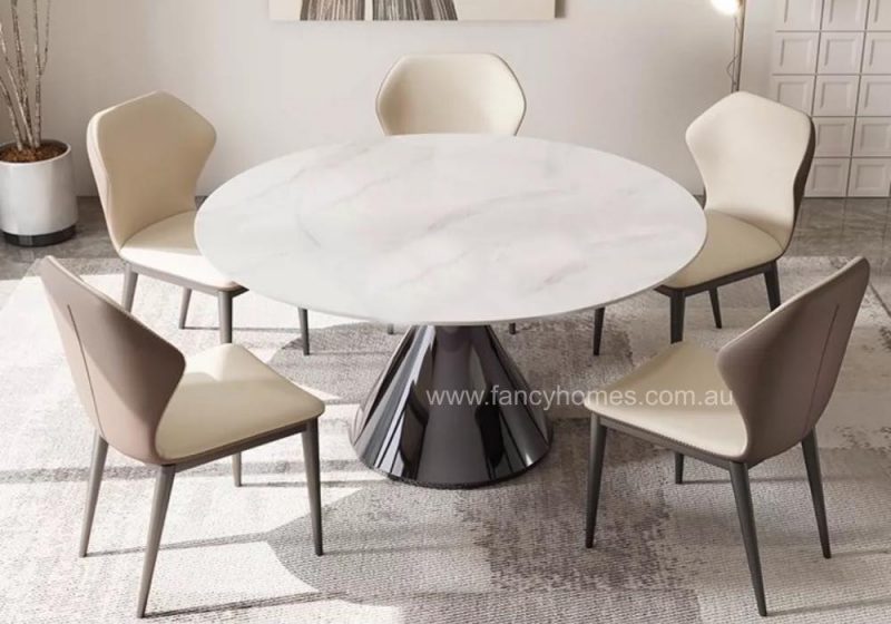 Fancy Homes Lavin Sintered Stone Dining Table Without Lazy Susan
