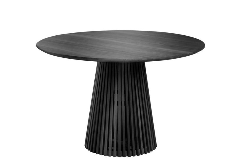 IRENE ROUND DINING TABLE BLACK