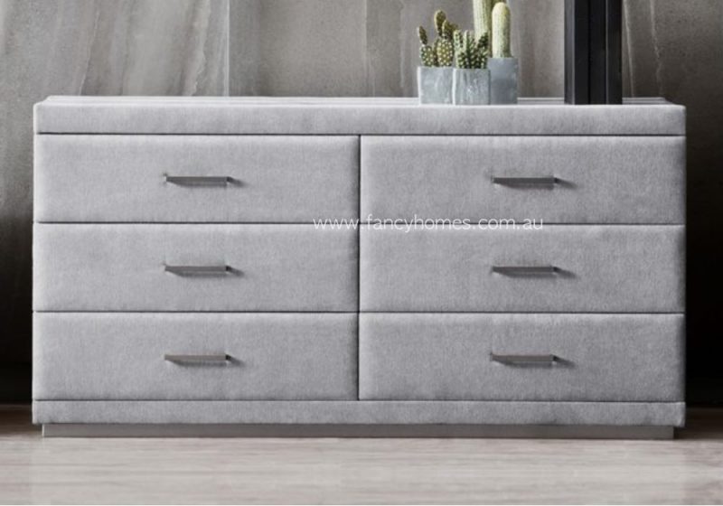 Fancy Homes FDT-5500 Contemporary Dresser Grey