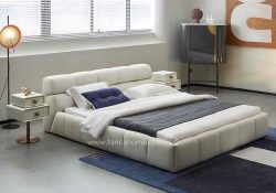 Fancy Homes Gilbert Contemporary Leather Bed Frame Leather Beds Online Cloud Bed