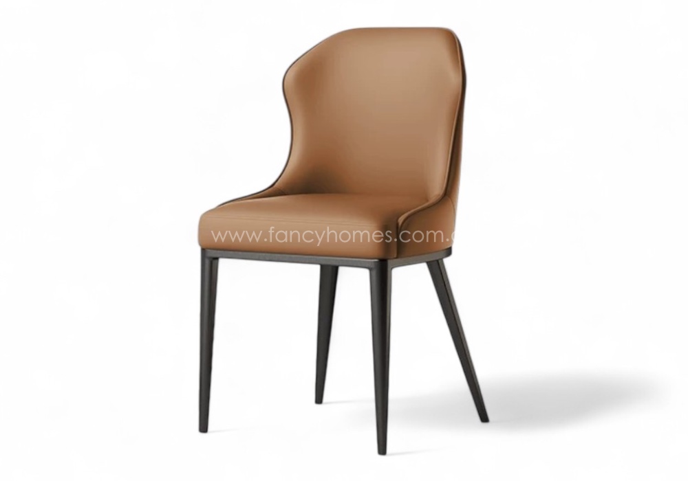 Mason Dining Chair Dark Grey Legs Tan Fancy Homes Mason Dining Chair Dark grey Base Tan Colour or Two Tone Colour