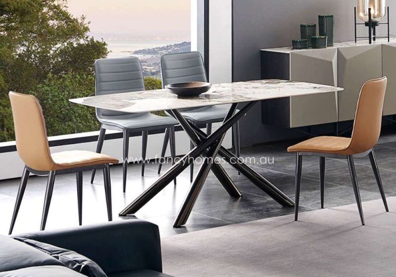 Fancy Homes Ballari Sintered Stone Top Dining Table, Tables