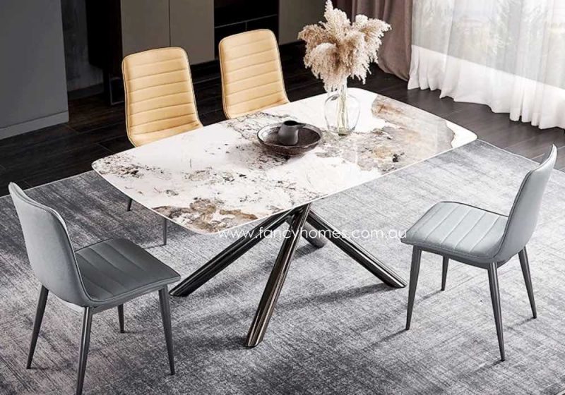Fancy Homes Ballari Sintered Stone Top Dining Tables, Tables Pandora Top