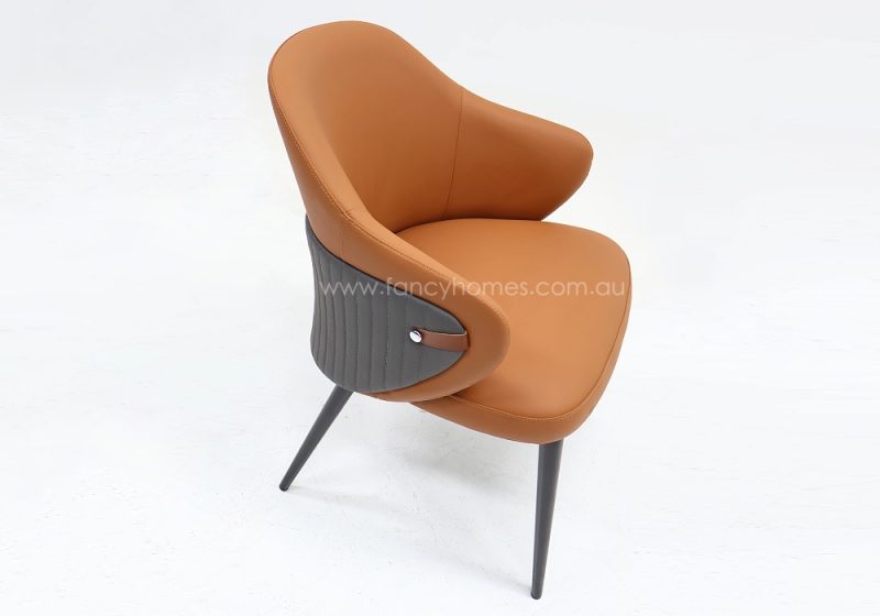 Fancy Homes Dallas Dining Chair Orange and Dark Grey