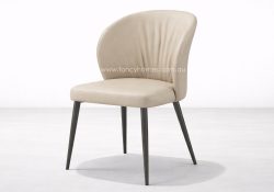 Fancy Homes Laura Customisable Dining Chair in Cream. The Laura Dining Chair is Customisable in Colour and Material