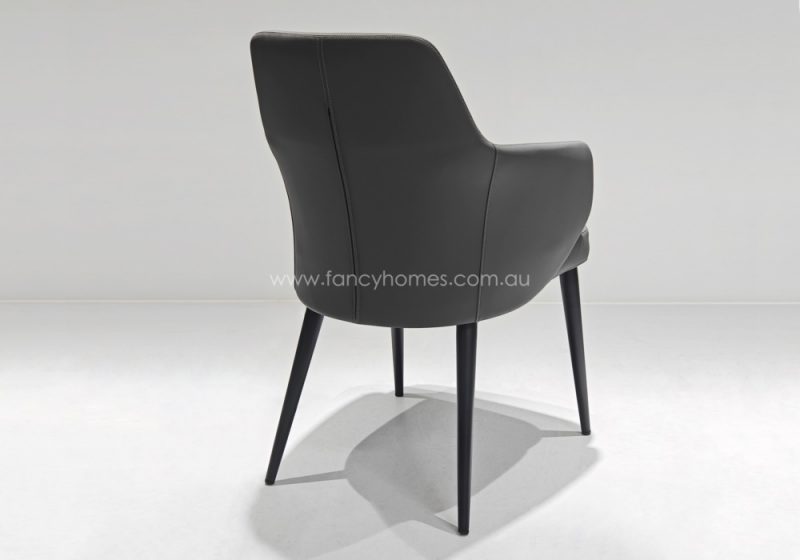 Fancy Homes Martine Dining Chair Dark Grey Colour Back