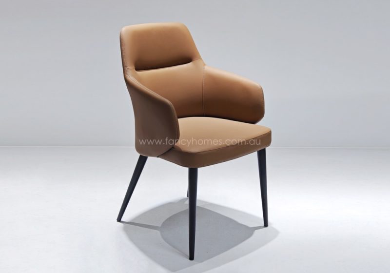 Fancy Homes Martine Dining Chair Tan Colour