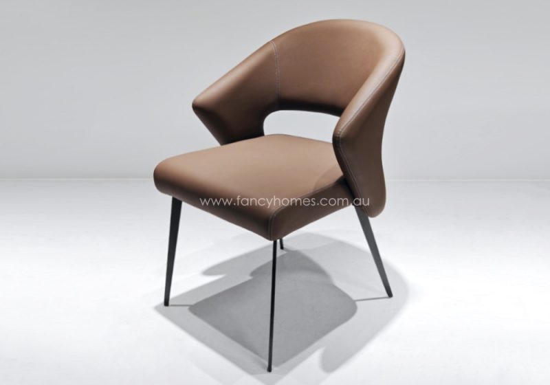 Rowan Dining Chair Tan Side