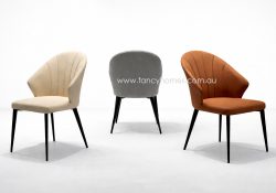 Fancy Homes Sealo Customisable Dining Chair Off White Grey and Tan. Sealo Dining Chair is Customisable in Colour and Material