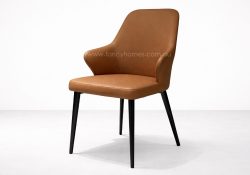 Fancy Homes Willa Customisable Dining Chair in Tan Colour. The Willa Dining Chair is Customisable in Colour and Material