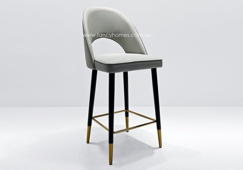 Fancy Homes Chloe Customisable Bar Stool Grey with Colour Options