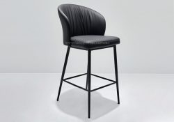 Fancy Homes Laura Customisable Bar Counter Stool in Black with Colour Options