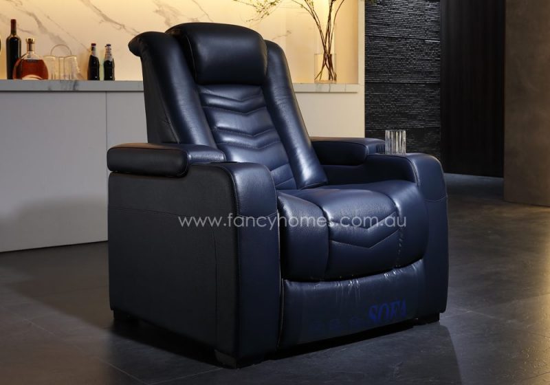 Fancy Homes Lennox Home Theatre Recliner Leather Sofa