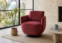 ARIA Velvet Swivel Accent Chair
