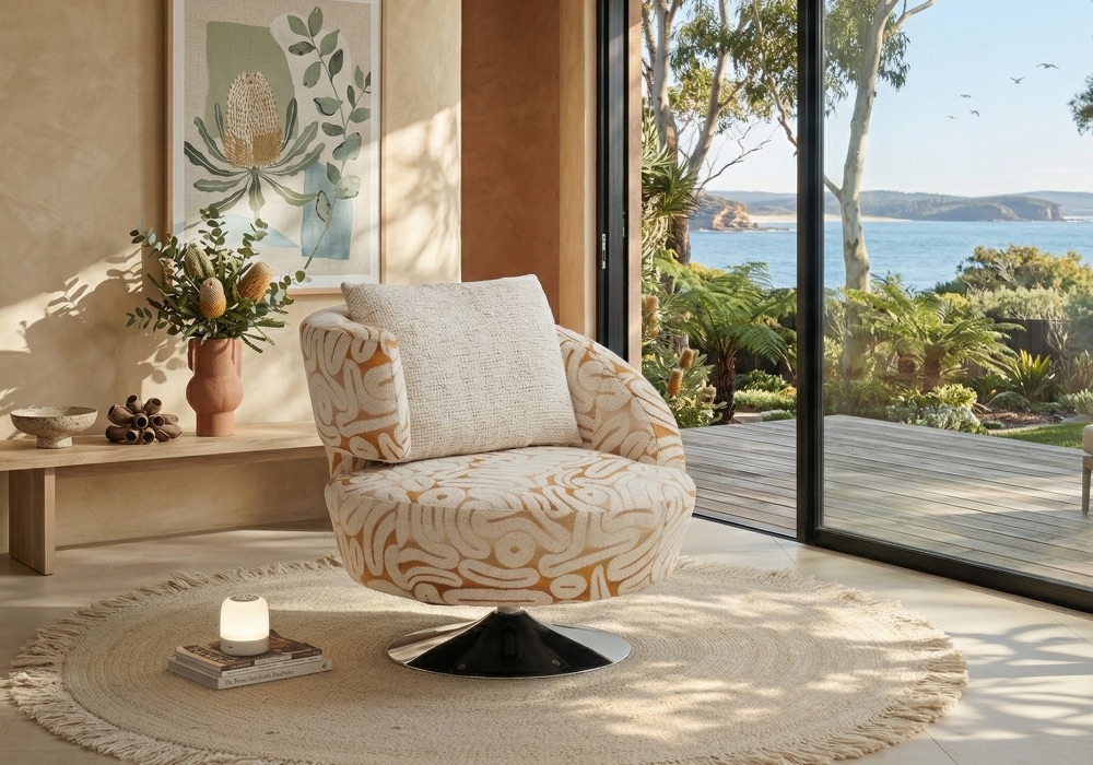 Nova Swivel Accent Chair Nova Swivel Accent Chair white gold