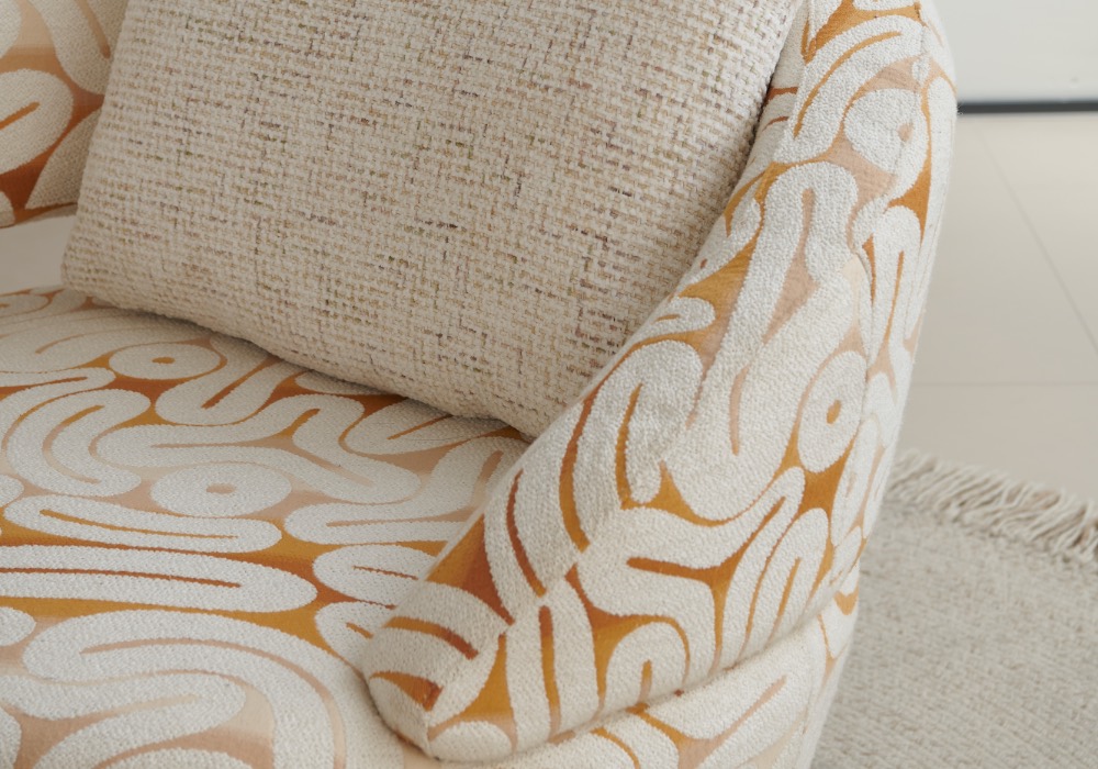 Nova Swivel Accent Chair fabric Nova Swivel Accent Chair white gold