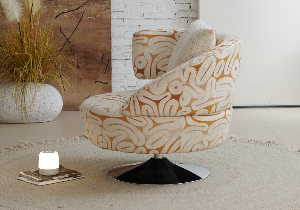 Nova Swivel Accent Chair side2 Nova Swivel Accent Chair black white copy