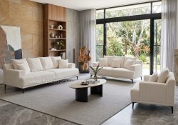 RENOVA FABRIC SOFA WHITE